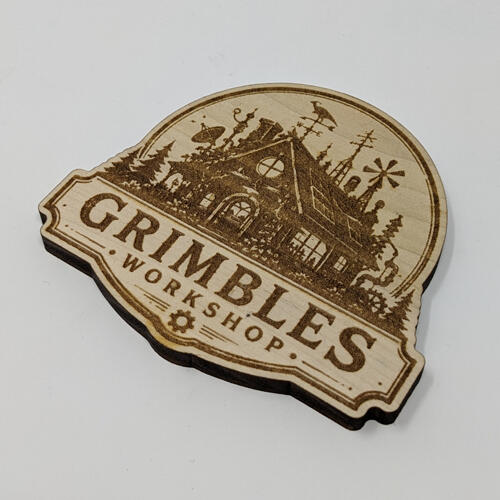 Custom Engraved Wood coaster from image