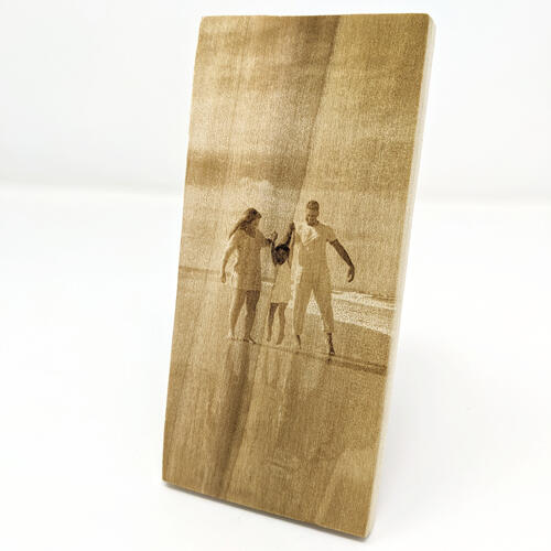 Engraved family photo