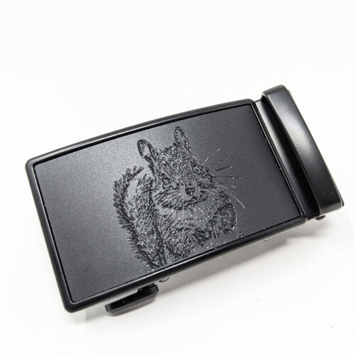 Engraved belt buckle